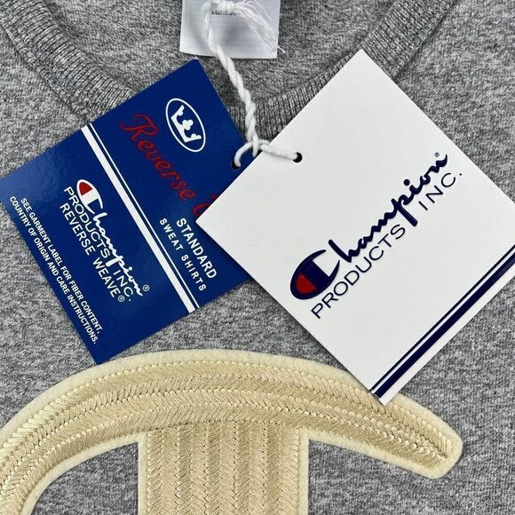 New Champion Men US M Gray Heavyweight Jersey Heritage T-Shirt | Made in USA - Picture 8 of 11